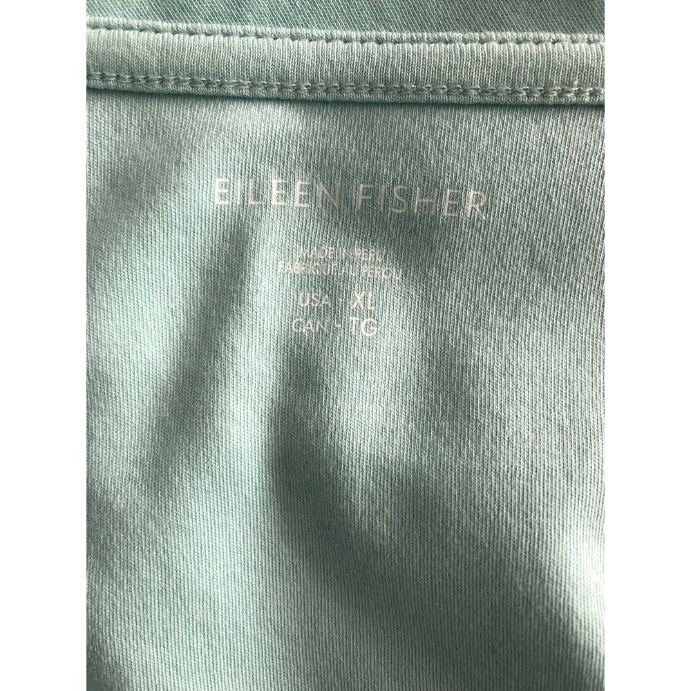 EILEEN FISHER cotton Tank Top in Pool aqua blue NWT - Picture 5 of 8